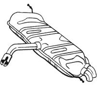 BOSAL 233-725 Silenciador trasero