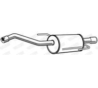 Silenciador trasero 23509 WALKER para NISSAN MICRA III