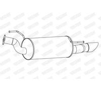 Silenciador trasero 25286 WALKER para NISSAN JUKE