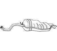 BOSAL 279-107 Silenciador trasero