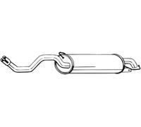 IZAWIT 23.037 Silenciador trasero para VW Golf IV Hatchback (1J1)