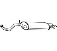 BOSAL Silenciador trasero para VOLKSWAGEN: New Beetle, Golf & SEAT: Leon & AUDI: A3 (Ref: 279-599)