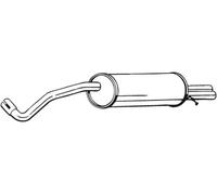 Silenciador trasero 280-137 BOSAL para SEAT IBIZA III