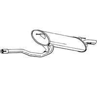 Silenciador trasero 282-085 BOSAL para TOYOTA AVENSIS AVENSIS Liftback