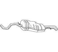 Silenciador trasero 282-131 BOSAL para VW SEAT SKODA