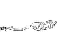 BOSAL 282-243 Silenciador trasero