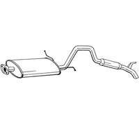 BOSAL 282-959 Silenciador trasero