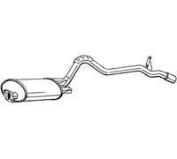 Silenciador trasero 283-605 BOSAL para MITSUBISHI L200