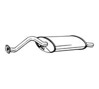 Silenciador trasero BOSAL 115-311