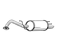 BOSAL 141-009 Silenciador trasero