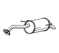 Silenciador trasero BOSAL 145-329