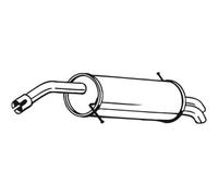 Silenciador trasero BOSAL 154-487