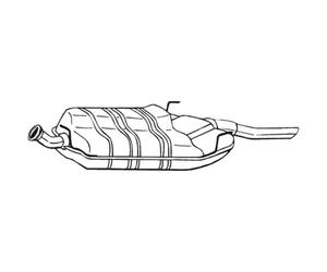 Silenciador trasero BOSAL 215-831
