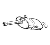 Silenciador trasero 228-331 BOSAL para TOYOTA PICNIC