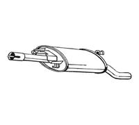 Silenciador trasero 279-653 BOSAL para VW GOLF II