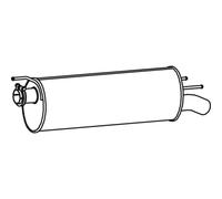 Silenciador trasero DINEX 62311