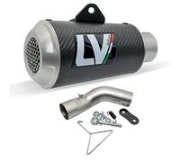 Silenciador trasero LeoVince SLIP-ON SBK LV-10, carbono, tapa de acero inoxidable, con homologación para Kawasaki Z 900