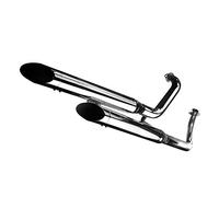 Silenciador trasero LeoVince SLIP-ON SILVERTAIL K02, cromado para inyector Hyosung Aquila GV 125/250