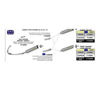 - Silenciador trasero Street Thunder aluminio Dark, de carbono endkappe Arrow con ABE