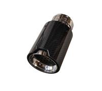Silenciador Tubo 1 Boquilla De Escape De Fibra De Carbono De Alto Rendimiento M2 M3 M4 M5 Plateada Brillante para F87 F80 F82 F83 Coche Cola Escape(ID 54MM-OD 105MM)