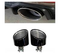 Silenciador Tubo 1 Par De Puntas De Escape para A4 A6 A7 A5 hasta RS4 RS6 RS7 RS5, Punta De Silenciador, Tubo De Escape De Acero Inoxidable Coche Cola Escape(B)