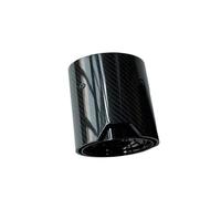 Silenciador Tubo 1 Pieza Para E46 E90 E60 Punta Escape Silenciador Tubo Escape Accesorios Automóviles Fibra Carbono Negro Brillante Herramienta Automática Acero Inoxidable Coche Cola Escape(ID 80MM-OD