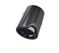 Silenciador Tubo 1 Pieza Para M2 F87 M3 F80 M4 F82 F83 Escape Modificado Puntas De Tubo De Silenciador De Cola De Fibra De Carbono Para Automóviles Adecuados Coche Cola Escape(Black Inlet 63mm)