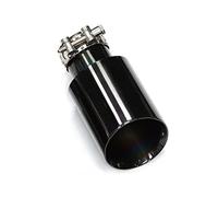 Silenciador Tubo 1 Uds Accesorios De Coche Punta De Silenciador De Coche Puntas De Escape De Acero Inoxidable Negro Tubo Escape Universal 57mm 60mm 63mm Boquilla Coche Cola Escape(ID63MM OD89MM)
