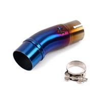 Silenciador Tubo Conexión Central Escape Motocicleta 51mm Para Kawasaki Para Ninja 400 Z400 Z250 2017-2021 Tubo escape motocicleta(Type B)