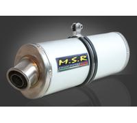 SILENCIADOR TUBO DE ESCAPE APROBADO MSR MOTO SUZUKI GSX 600 F 1998/01 MONOVAL OVAL BASED 104 ALUMINIO