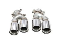 Silenciador Tubo Difusor De Parachoques Trasero para Coche Salida Tubo Escape Cubierta Silenciador 530 540 para Serie 5 G30 G31 M5 2017-2023 2022 2021 2020 2019 2018 Coche Cola Escape(Plata)