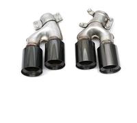 Silenciador Tubo Difusor De Parachoques Trasero para Coche Salida Tubo Escape Cubierta Silenciador 530 540 para Serie 5 G30 G31 M5 2017-2023 2022 2021 2020 2019 2018 Coche Cola Escape(Negro)