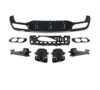 Silenciador Tubo Difusor Trasero con Punta De Escape para Benz W213 Parachoques Estilo para AMG E53 2016-20 2017 2018 2019 2020 Coche Cola Escape