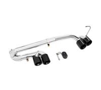 Silenciador Tubo Escape De Coche De Acero Inoxidable para E90 E92 E93 320i 318i Actualización M3 Parachoques Silenciador Tubo Escape De Escape Coche Cola Escape(Negro)