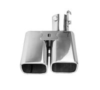 Silenciador Tubo Escape Trasero Doble Barril Entrada Universal Para Coche Accesorios Acero Inoxidable Para Coche Punta Silenciador