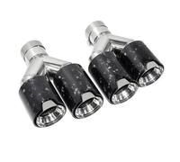 Silenciador Tubo Modificación del Tubo De Escape con Cuatro Salidas De Fibra De Carbono para Mperformance Silenciador Boquilla Y Cabezal De Escape Coche Cola Escape(B)