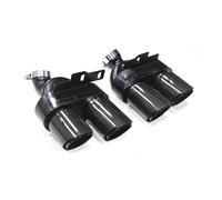 Silenciador Tubo para A6 A7 C8 Actualización del Tubo De Escape S6 S7 2019 2020 2021 2022 2023 2024 Salida Cuádruple Fibra De Carbono Negra Coche Cola Escape(Carbon Fiber B)