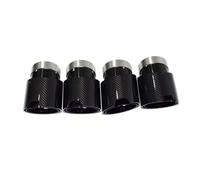 Silenciador Tubo para M2 M3 M4 Tubo De Escape De Fibra De Carbono G80 G82 G81 G83 G87 Tubo De Escape Silenciador Punta Boquilla Cabeza De Escape Coche Cola Escape(F)
