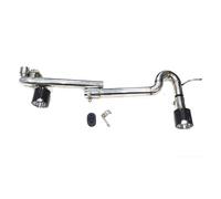 Silenciador Tubo para Serie 3 320i 325i 330i E92 E90 Escape MT Parachoques Tubo Escape De Doble Salida Silenciador Escape Acero Inoxidable Fibra De Carbono Coche Cola Escape(Carbon Fiber B1)