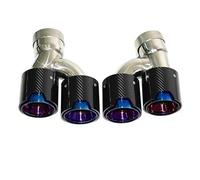 Silenciador Tubo para Serie 5 525i 530i 540i G30 G31 2018 2019 2020 2021 2022 2023 Tubo De Escape De Fibra De Carbono Punta Silenciador Cabeza Escape En Forma De H Coche Cola Escape(C)