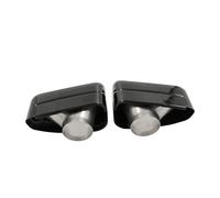 Silenciador Tubo Puntas De Silenciador Tubo Escape Cuadrado Para X3 G01 X4 G02 30i 2022+ Boquilla Escape Soldadura Punta Escape Automóvil Coche Cola Escape(Negro)