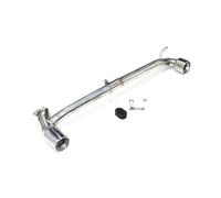Silenciador Tubo Silenciador De Tubo De Escape Doble De Acero Inoxidable 304 para F30 F31 320i 318i 420i No MSport Serie 3 Años 2013 2014 2015 2016 Coche Cola Escape(320i Silver A)