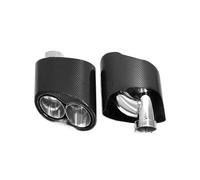 Silenciador Tubo Tubo De Escape De Coche para A6 A7 A5 A4 A3 Up RS3 RS4 RS5 RS6 RS7, Boquilla De Punta De Silenciador De Tubo De Escape De Fibra Carbono Coche Cola Escape(Style C Silver)