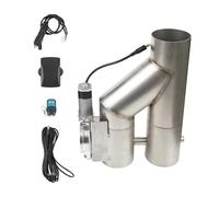Silenciador Tubo Válvula De Escape Eléctrica Universal De Doble Válvula De 2,5" Y 3" con Control Remoto Kit Válvula De Corte De Escape 2 En 1 TP-1028A Acero Inoxidable Coche Cola Escape(3 Inches)