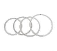 Silenciadores de control de tono de percusión, paquete de cuatro anillos de amortiguación de sonido para varios tamaños de tambor de 10 a 16 pulgadas (A)