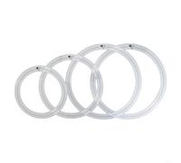 Silenciadores de control de tono de percusión, paquete de cuatro anillos de amortiguación de sonido para varios tamaños de tambor de 10 a 16 pulgadas (C)