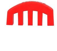 Silenciadores de goma para practicar el violín, Sordina de goma for violín multicolor for 4/4, 3/4 y 1/2(Red)