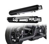Silenciadores deslizantes para Motocicleta 2X, Tubos de Escape para Sportster 883 1200 48 2004-2019 2020, Cortos Negros