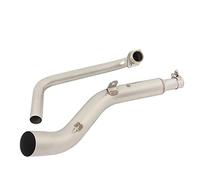 Silenciadores Escape Moto para Zontes para ZT125 para U1 G1 Z1 Z2 2021 2022 Tubo De Conexión Frontal Modificado Completo Motocicleta Tubo Enlace Catalítico Moto Scooter Silenciador(B)