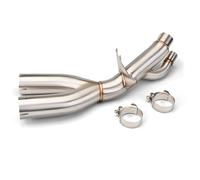 Silenciadores escape para moto Para BMW S1000RR S1000R 2017 2018 Sistema Escape Motocicleta Modificar Carreras Acero Inoxidable Doble Salida Tubo Enlace Medio